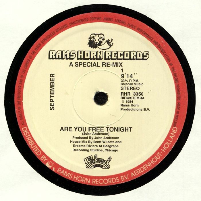 SEPTEMBER - Are You Free Tonight (reissue) Vinyl at Juno Records.