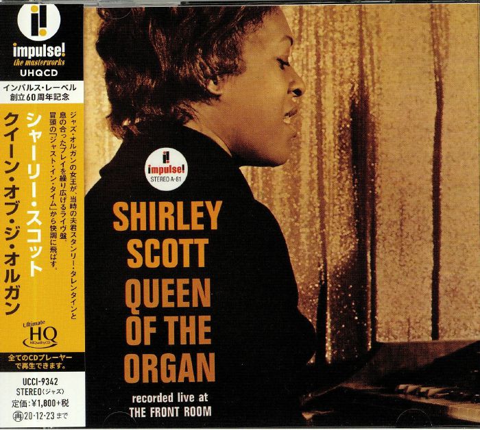 SCOTT, Shirley - Queen Of The Organ: Recorded Live At The Front Room