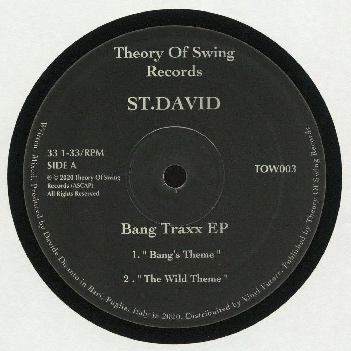 ST DAVID - Bang Traxx EP