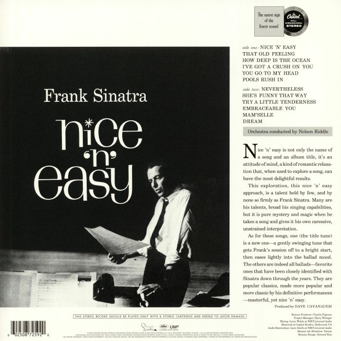 Frank SINATRA Nice N Easy (60th Anniversary Edition) Vinyl at Juno Records.