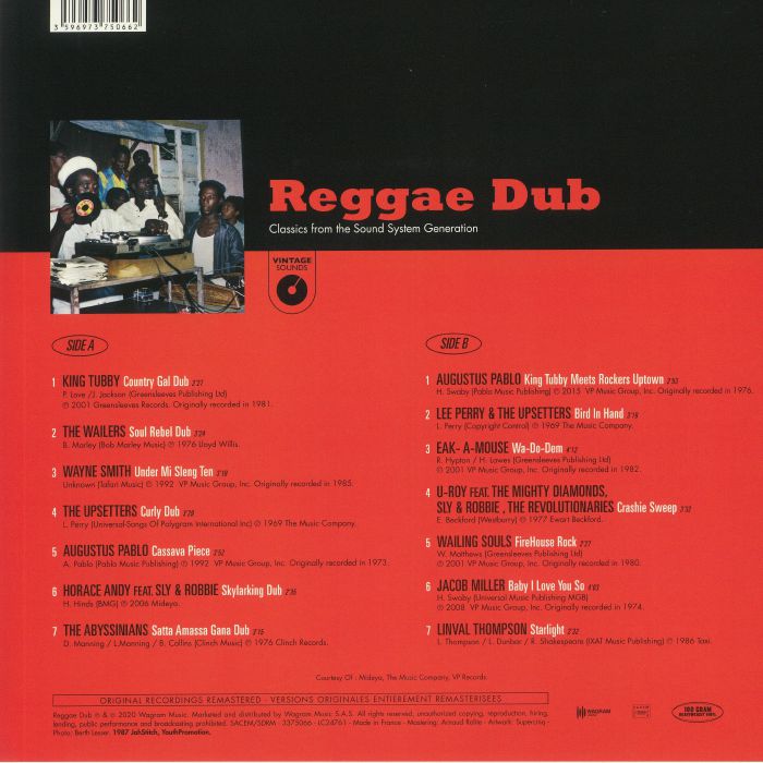 VARIOUS - Reggae Dub: Classics From The Sound System Generation