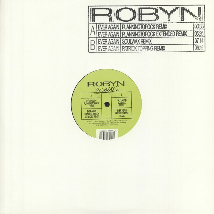 ROBYN - Ever Again (remixes) (Love Record Stores 2020)