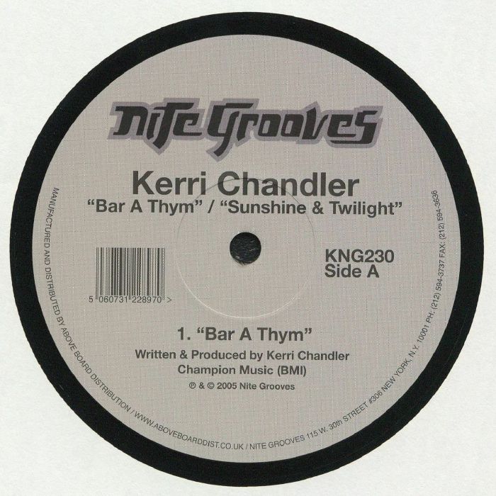 CHANDLER, Kerri - Bar A Thym (reissue)
