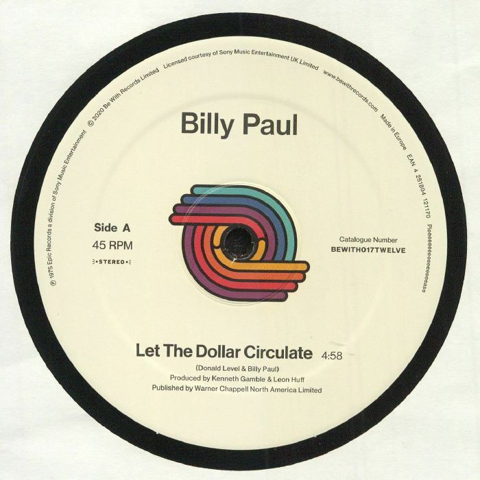 BILLY PAUL - Let The Dollar Circulate