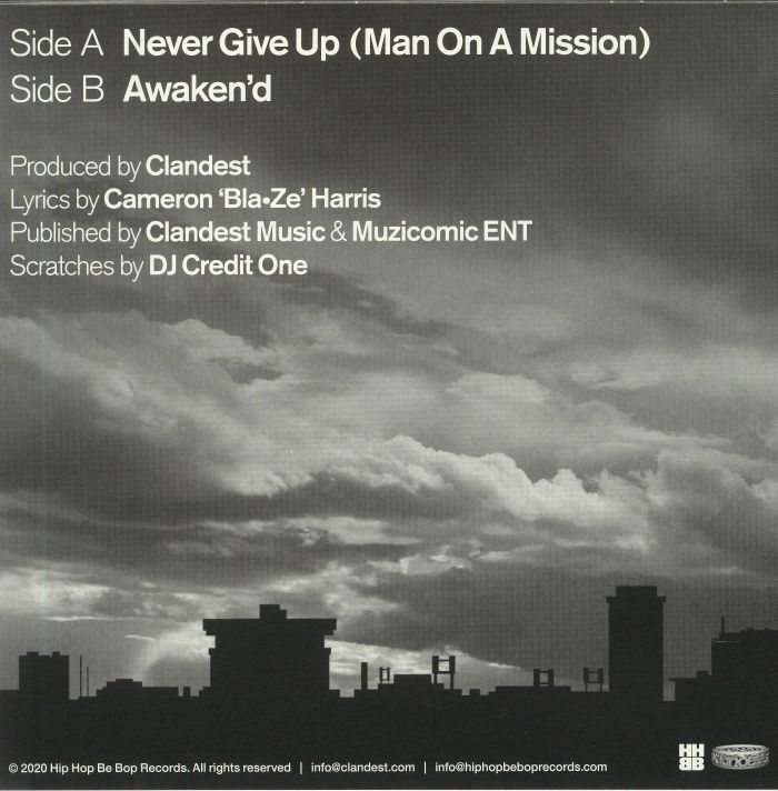 BLA ZE - Never Give Up (Man On A Mission)