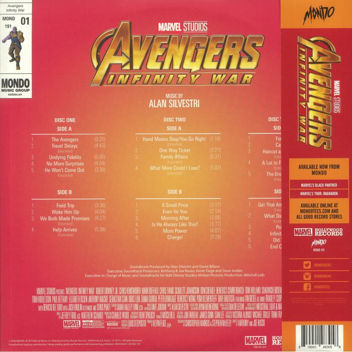 Alan SILVESTRI - Avengers: Infinity War (Soundtrack) Vinyl at Juno Records.