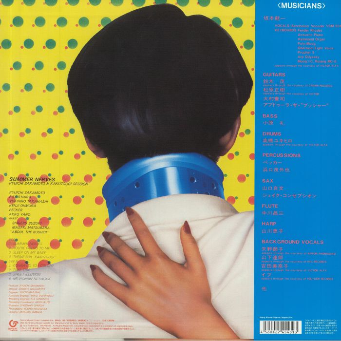 SAKAMOTO, Ryuichi/THE KAKUTOUGI SESSION - Summer Nerves (reissue)
