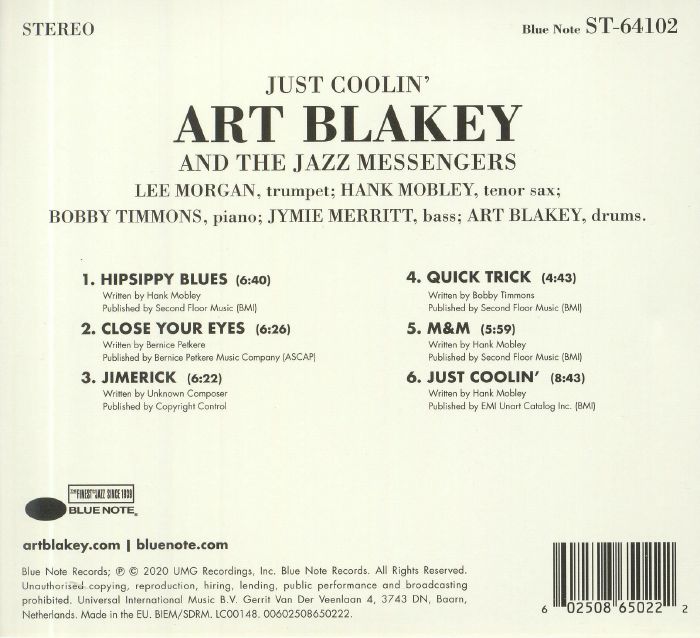 BLAKEY, Art & THE JAZZ MESSENGERS - Just Coolin'