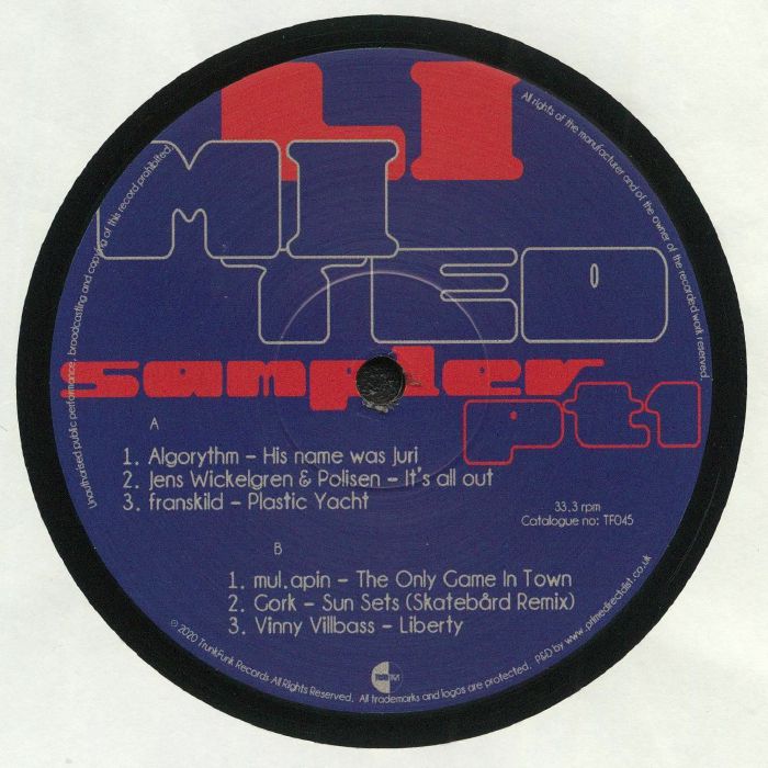 ALGORYTHM/JENS WICKELGREN/POLISEN/FRANSKILD/MUL APIN/GORK/VINNY VILLBASS - 20 Years Of Trunkfunk Part 1