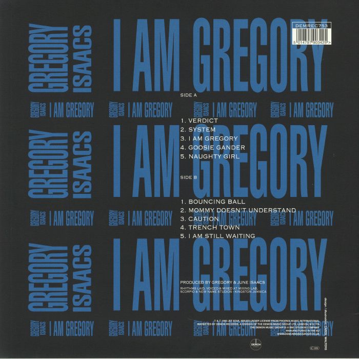 ISAACS, Gregory - I Am Gregory (reissue)