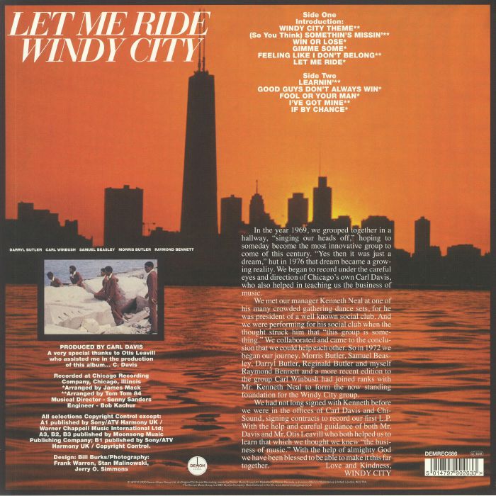 WINDY CITY - Let Me Ride (reissue)