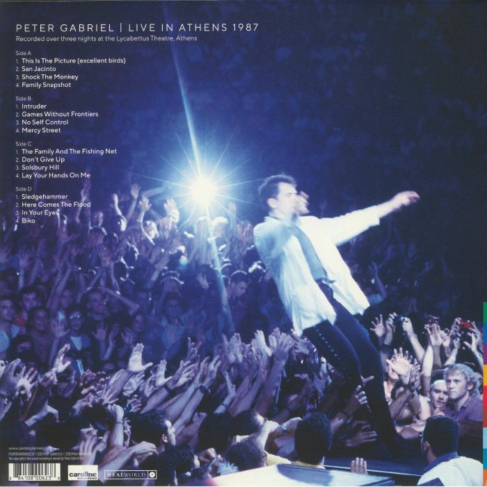 GABRIEL, Peter - Live In Athens 1987