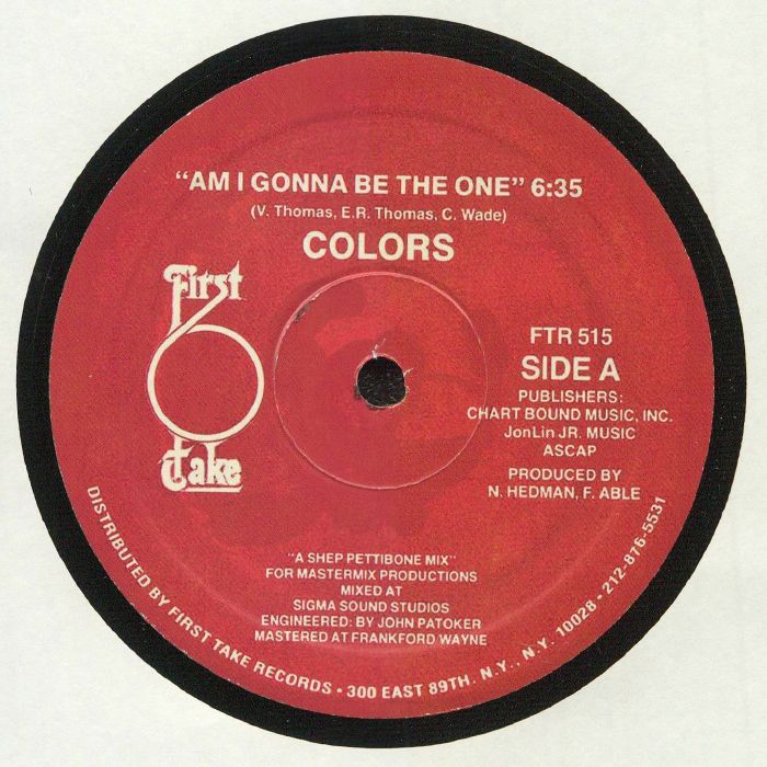 COLORS - Am I Gonna Be The One (reissue)
