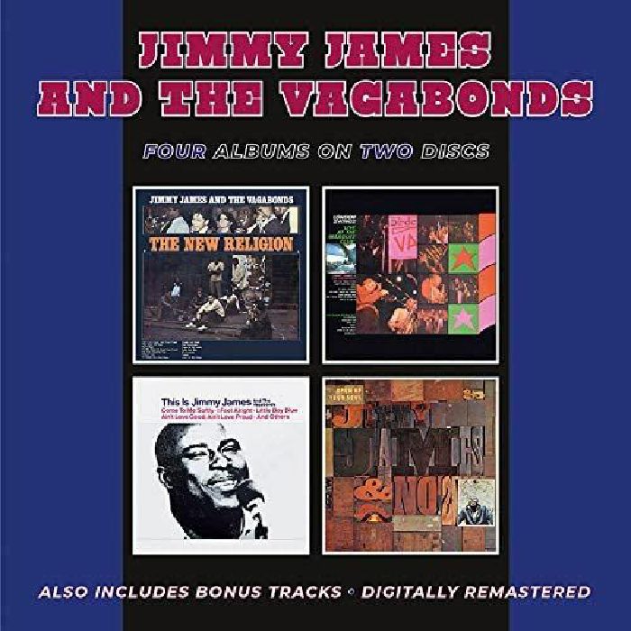 JAMES, Jimmy & THE VAGABONDS - The New Religion/London Swings Live At The Marquee Club/This Is Jimmy James & The Vagabonds/Open Up Your Soul Plus Bonus Tracks