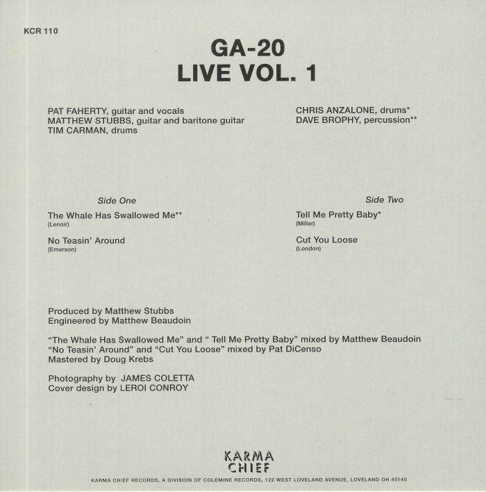 GA 20 - Live Vol 1
