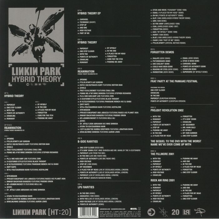 LINKIN PARK Hybrid Theory (20th Anniversary Edition) Vinyl at Juno