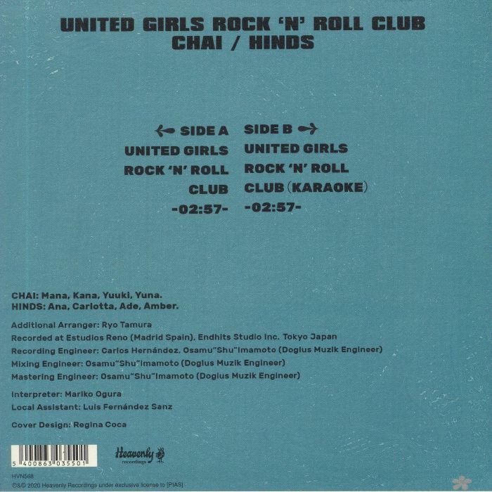 CHAI/HINDS - United Girls Rock 'N' Roll Club