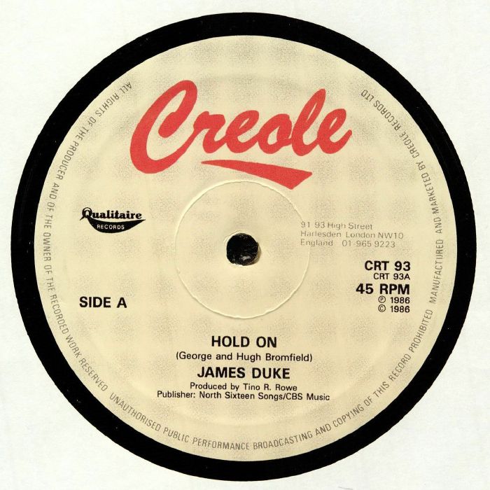 DUKE, James - Hold On (reissue)