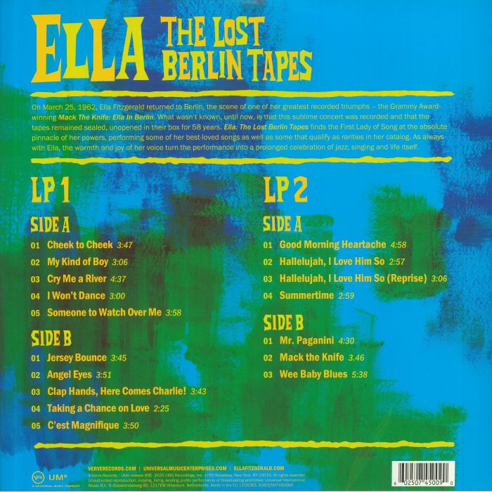 FITZGERALD, Ella - Ella: The Lost Berlin Tapes