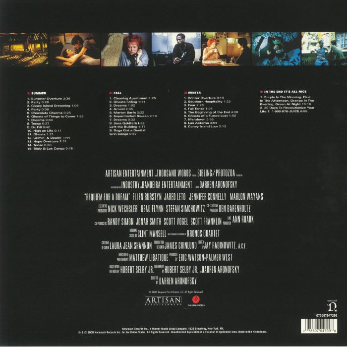 MANSELL, Clint feat KRONOS QUARTET - Requiem For A Dream (Soundtrack)