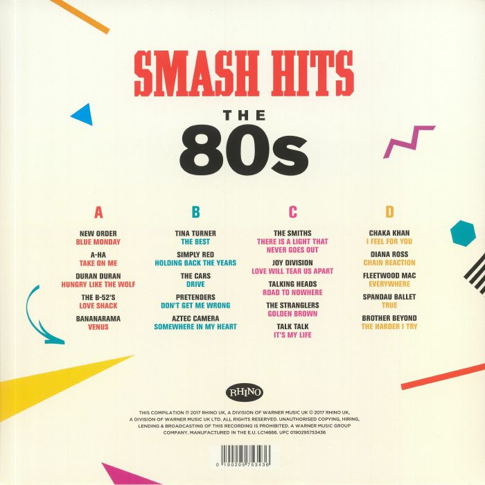 VARIOUS Smash Hits: The 80s Vinyl at Juno Records.