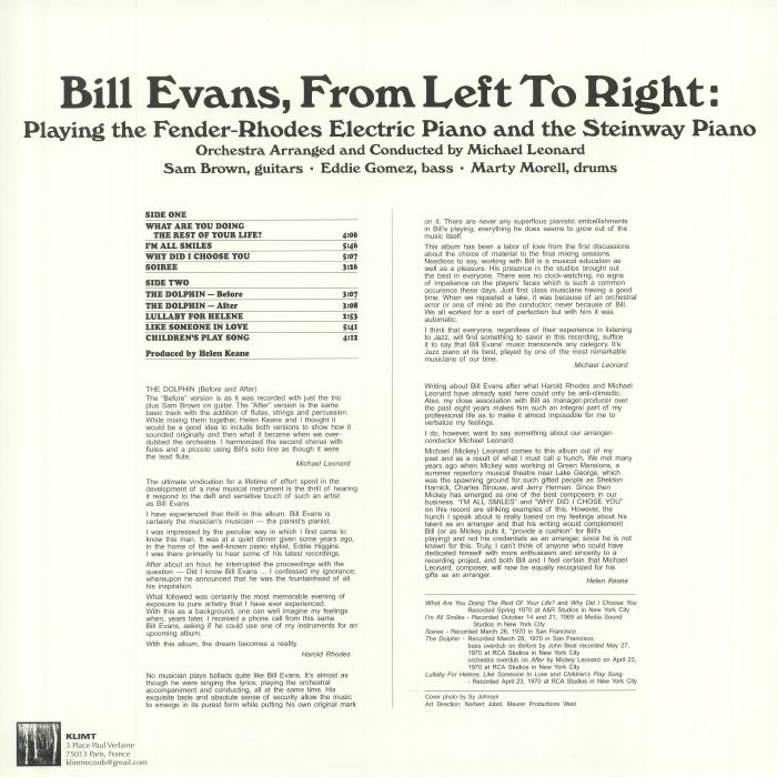 EVANS, Bill - From Left To Right