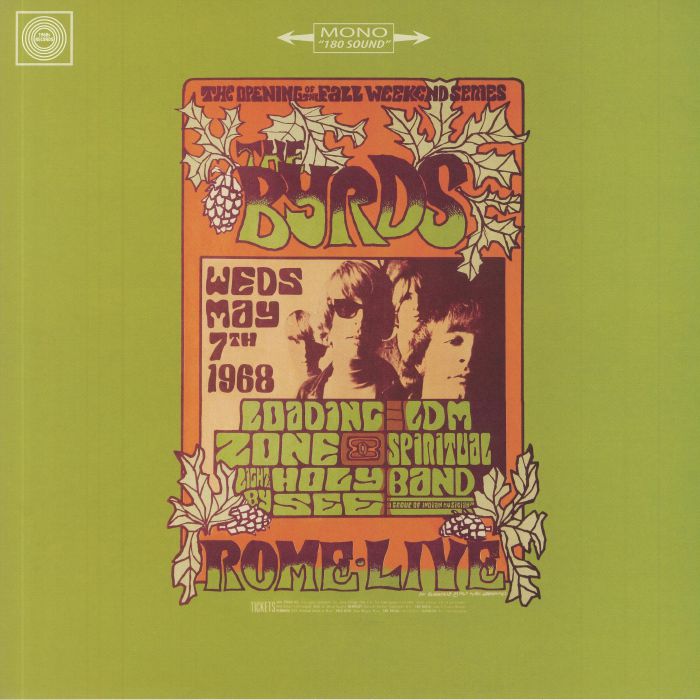 BYRDS, The - Live In Rome 1968 (mono)