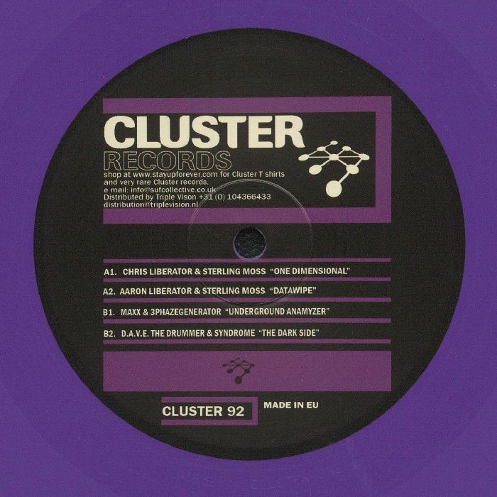 CHRIS LIBERATOR/STERLING MOSS/AARON LIBERATOR/MAXX/3PHAZEGENERATOR/DAVE THE DRUMMER/SYNDROME - Cluster 92