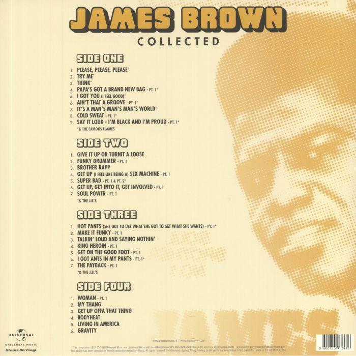 James brown discography session recorded