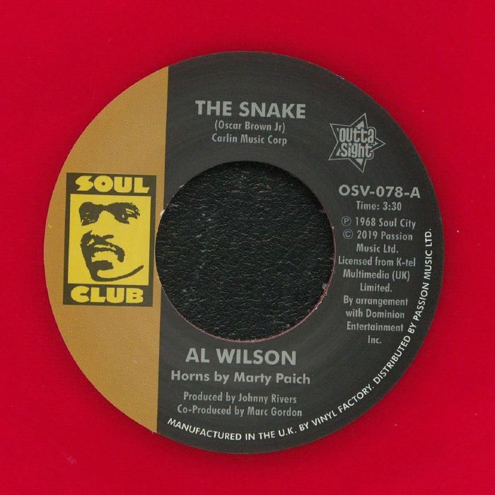 WILSON, Al - The Snake (reissue)