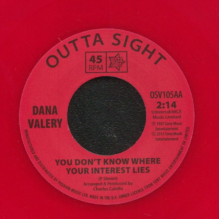 VALERY, Dana - You Don't Know Where Your Interest Lies (reissue)