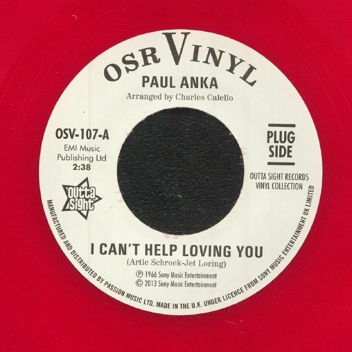 ANKA, Paul - I Can't Help Loving You (reissue)