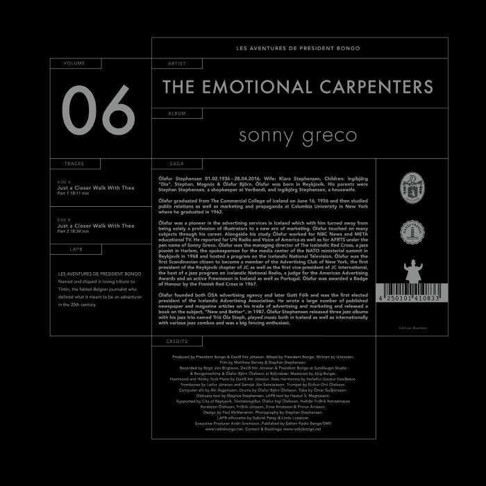 EMOTIONAL CARPENTERS, The - Sonny Greco