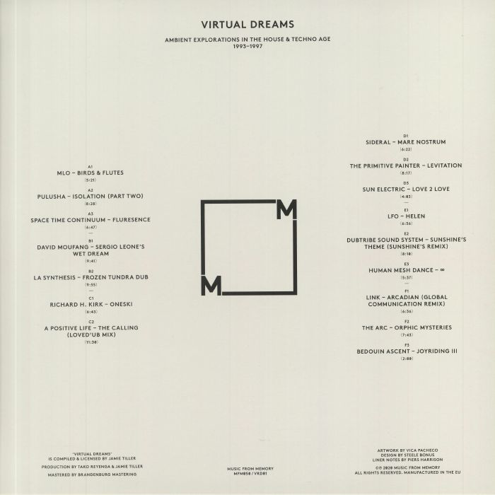 VARIOUS - Virtual Dreams: Ambient Explorations In The House & Techno Age 1993-1997