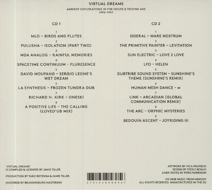 VARIOUS - Virtual Dreams: Ambient Explorations In The House & Techno Age 1993-1997