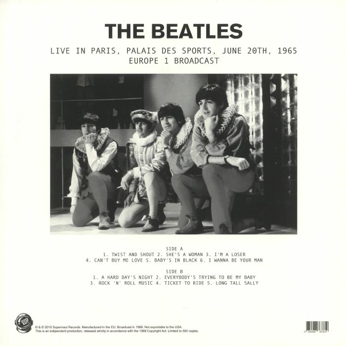 The BEATLES - Live In Paris: Palais Des Sports June 20th 1965 Europe 1 ...