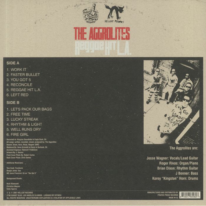 AGGROLITES, The - Reggae Hit LA