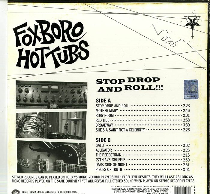 FOXBORO HOT TUBS - Stop Drop & Roll!!!