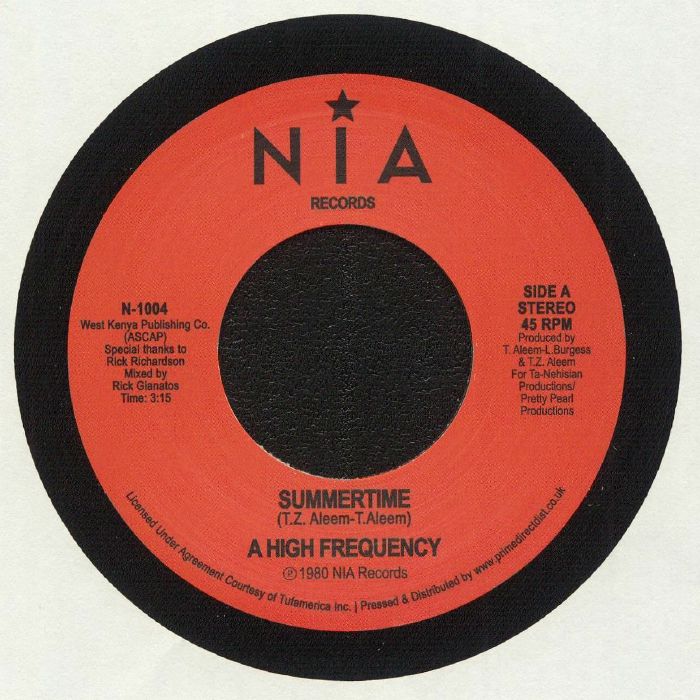 A HIGH FREQUENCY - Summertime (Record Store Day 2020)