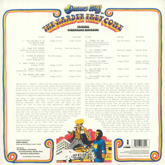 CLIFF, Jimmy/VARIOUS - The Harder They Come (Soundtrack)