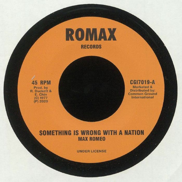 MAX ROMEO - Something Is Wrong With A Nation