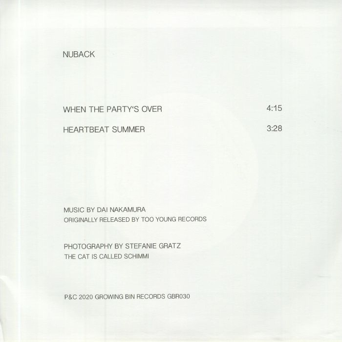 NUBACK - When The Party's Over