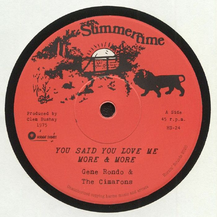 GENE RONDO/THE CIMARONS - You Said You Love Me More & More