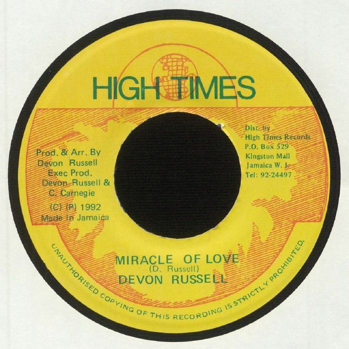 RUSSELL, Devon/HIGH TIMES PLAYERS - Miracle Of Love (warehouse find)