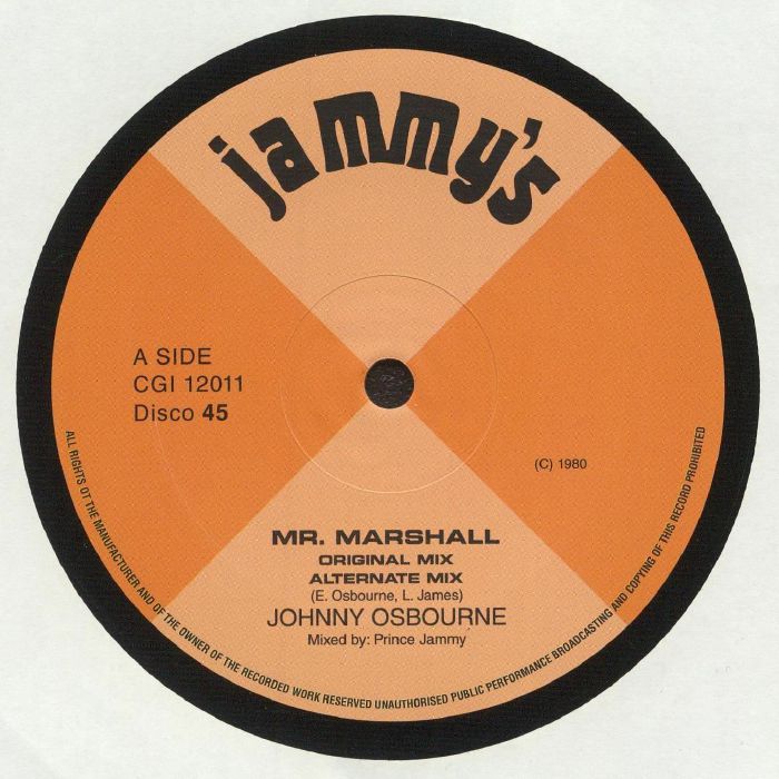 OSBOURNE, Johnny - Mr Marshall