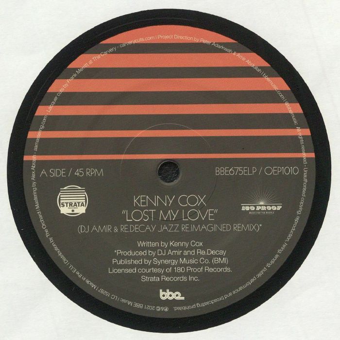 COX, Kenny - Lost My Love