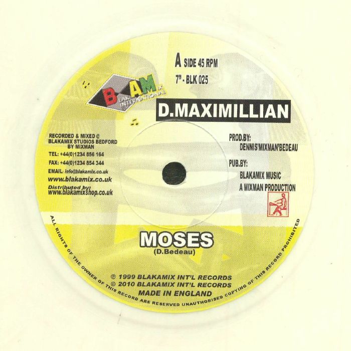 D MAXIMILLIAN - Moses (reissue)
