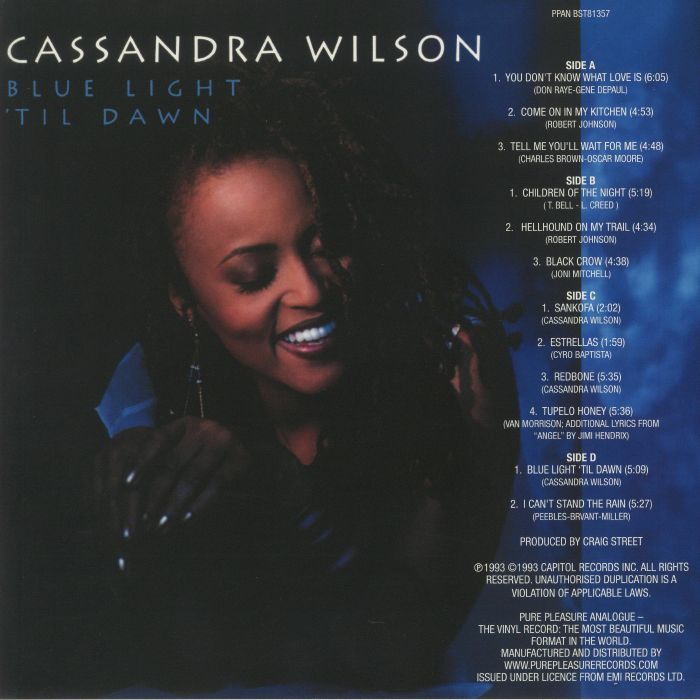 Cassandra Wilson Blue Light Til Dawn Vinyl At Juno Records 