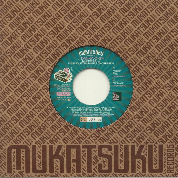 MUKATSUKU presents J DANKWORTH - Mukatsuku vs Dig Find Listen Sample Chop Repeat Productions (Juno Exclusive)