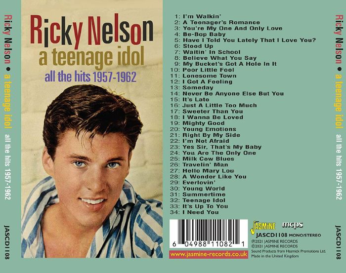 Ricky Nelson A Teenage Idol All The Hits 1957 1962 Cd At Juno Records